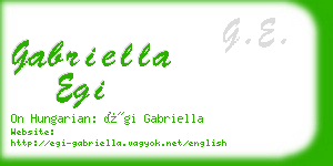 gabriella egi business card